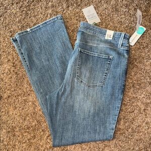 Cosmic Blue Love Eco-Friendly Bootcut Jeans 16W NWT